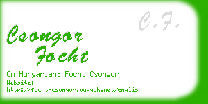 csongor focht business card